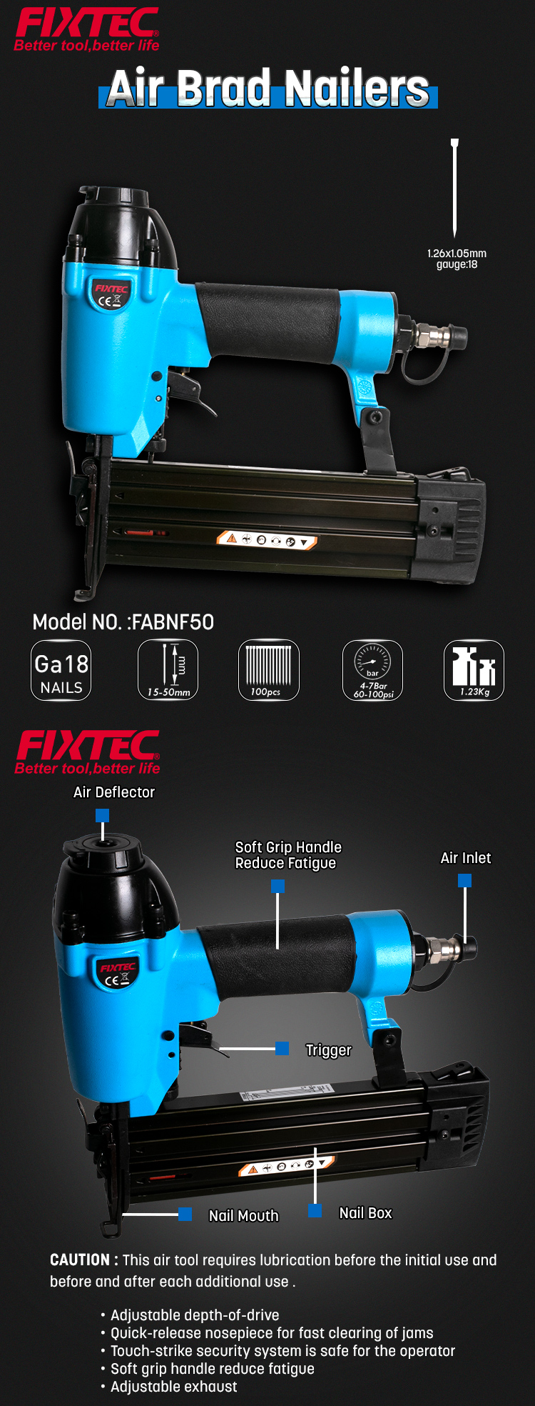 воздушный гвоздезабивной пистолет