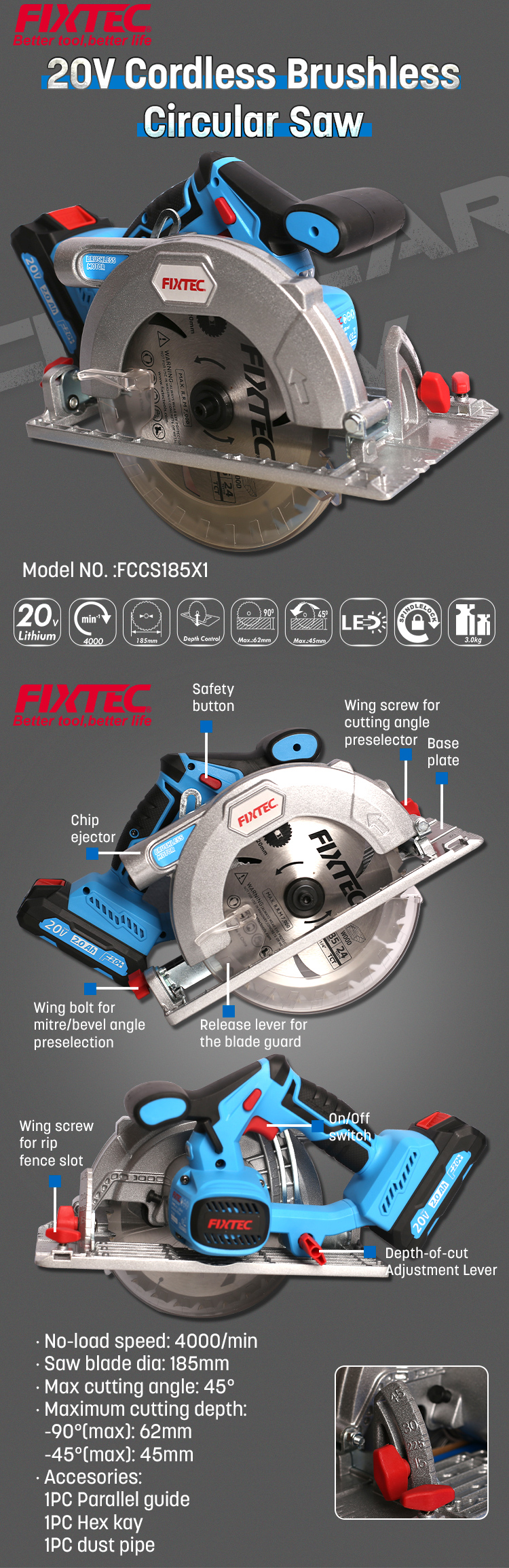 беспроводная циркулярная пила 