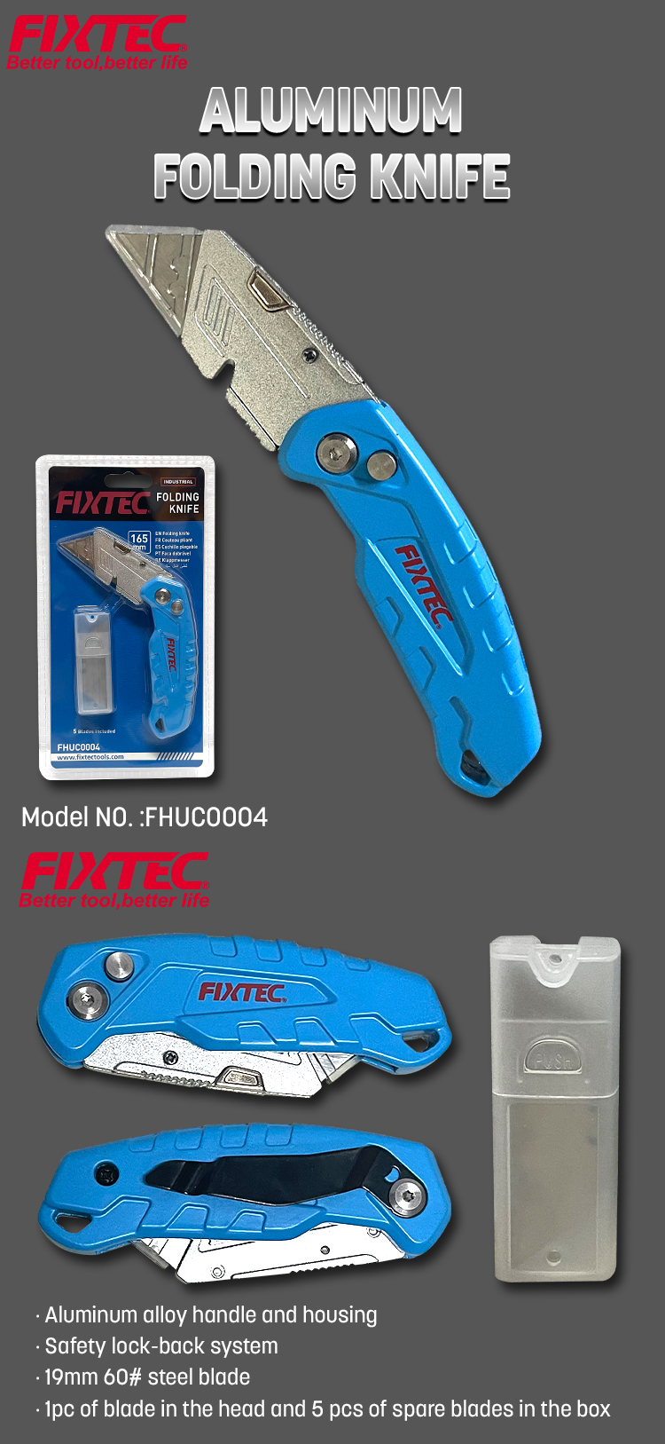 складной нож из алюминиевого сплава