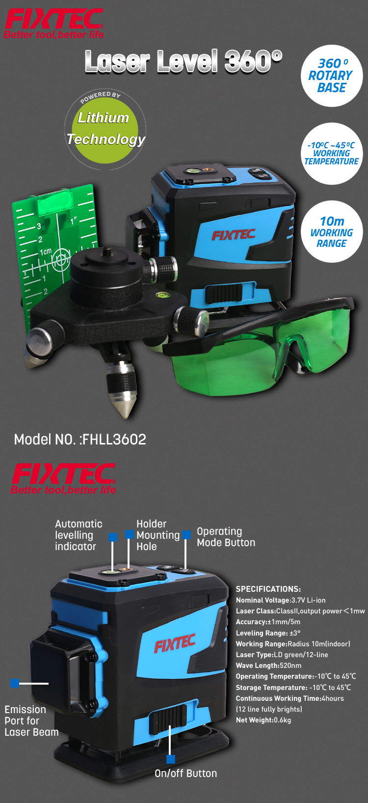 Лазерный уровень 360&deg;