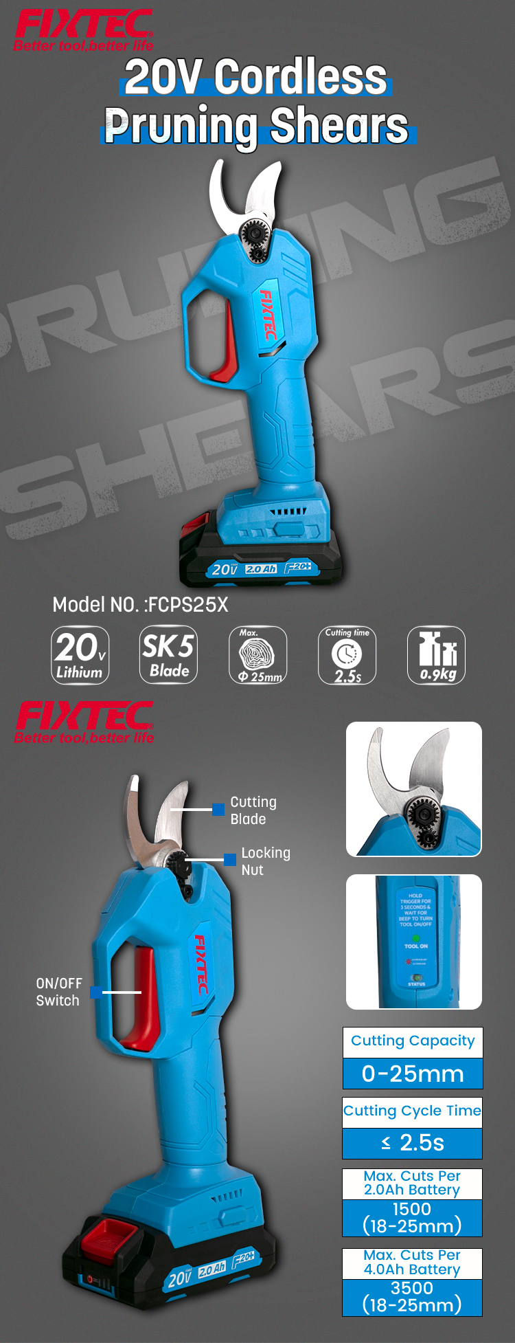 аккумуляторные секаторы