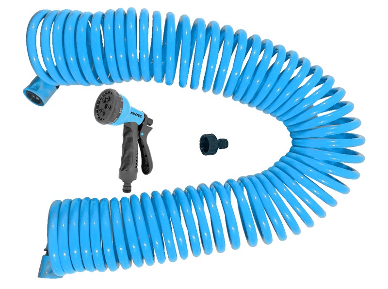 садовый шланг со спиральной катушкой